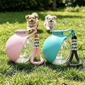 Portable Dog Water Bottle with Silicone Sleeve and Carry StrapLeak Proof | Lightweight | Water Dispenser for Pets | Ideal for Travel, Hiking, and Walking (285ml)