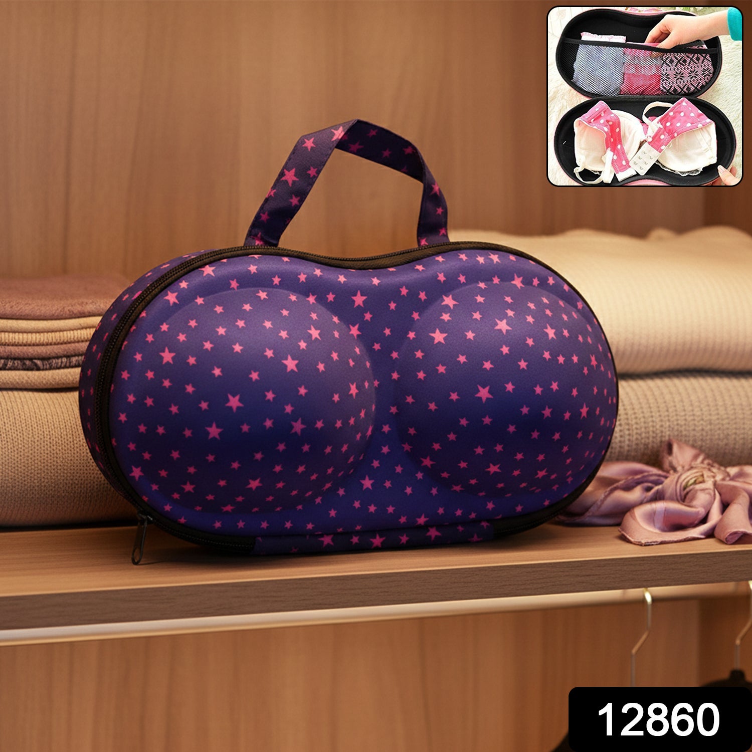 Hard-Shell Bra & Lingerie Travel Case