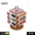 Ganesh 12-Jar Revolving Spice Rack (Masala Box)